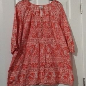 Bright Orange Tunic Size 2X (18/20)